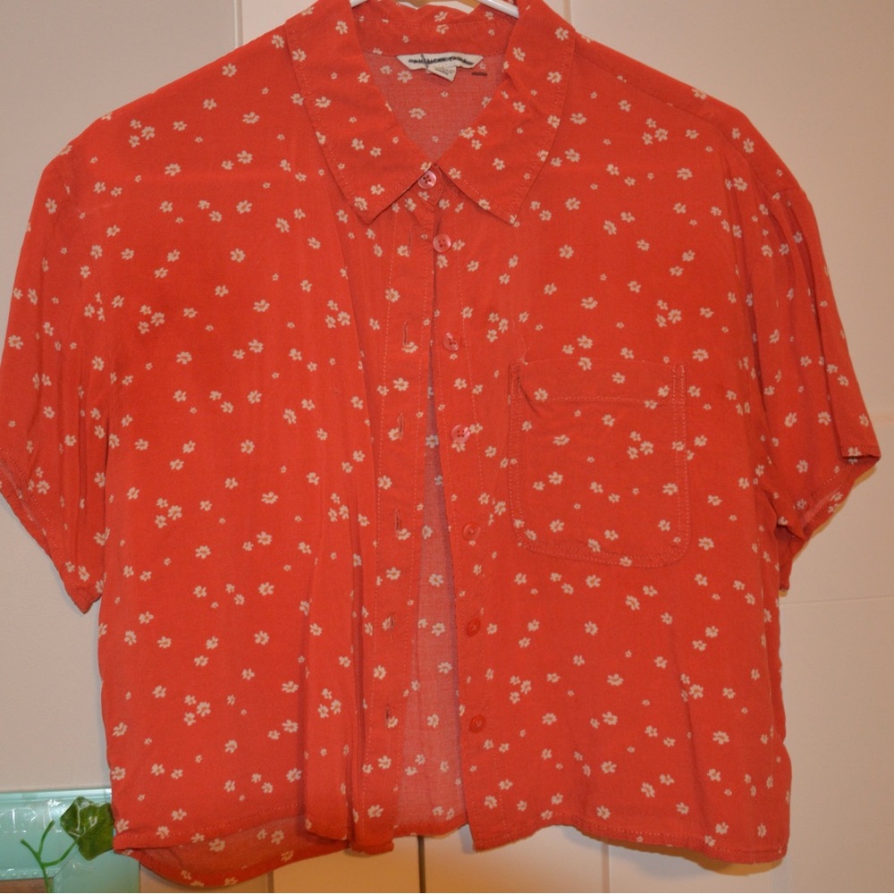 Floral Red Women's Top